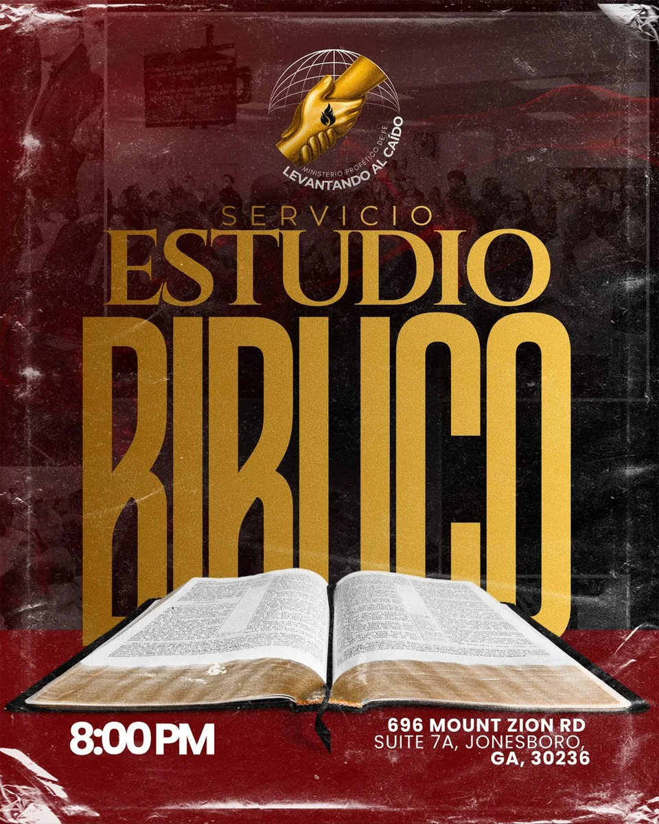 Estudio Bíblico — Jueves 8:00 PM