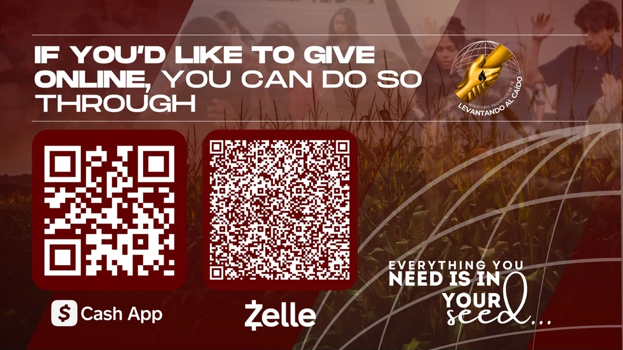 Give online through Cash App or Zelle — QR codes