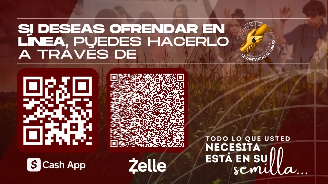 Ofrenda en línea por Cash App o Zelle — códigos QR
