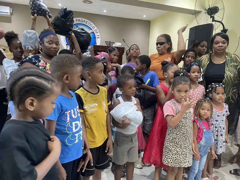 Niños de la iglesia hermana en República Dominicana