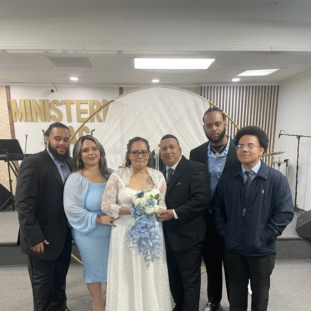 Familia en la boda